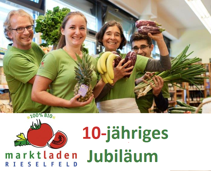 banner marktladen rieselfeld 10 Jahre