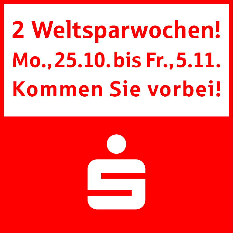 Weltspartag Sparkasse Rieselfeld 2021