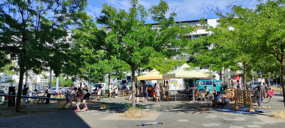 Aktion auf dem Geschwister-Scholl-Platz