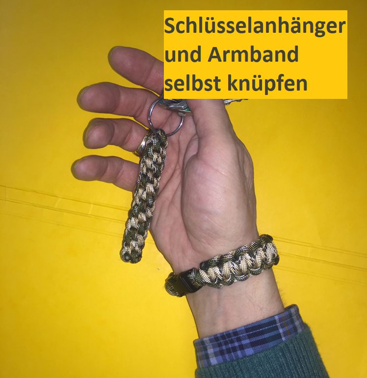 Schlüsselanhänger Armband Rieselfeld web