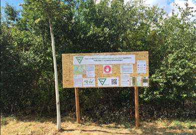 In den nächsten Tagen wird der BIV e.V. am Bollerstaudenweg wieder eine Informationstafel zum Naturschutzgebiet aufstellen.